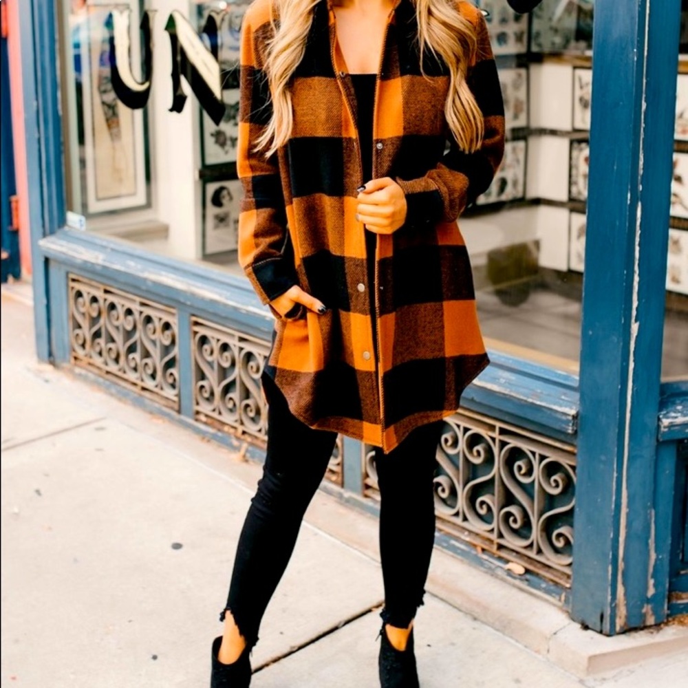 BB Dakota Plaid/Flannel Button Down Jacket